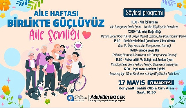 Büyükşehir Aile Haftası’nı dolu dolu etkinliklerle kutlayacak