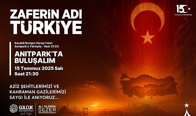 Gölcük 15 Temmuz’da Anıtpark’ta Tek Yürek Olacak