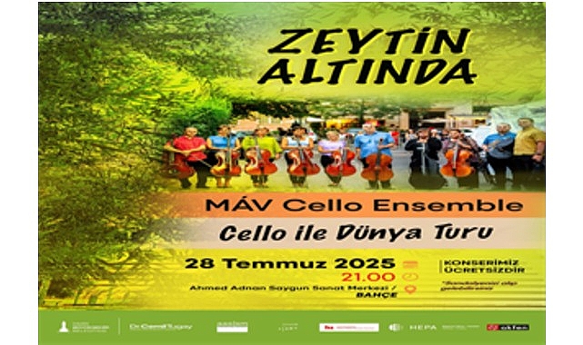 Zeytin Altında konserleri MAV Cello Ensemble ile başlıyor