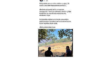 Başkan Büyükakın’dan yangın kahramanlarına moral paylaşımı