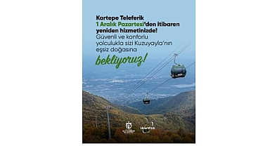 Kartepe Teleferik’te bakım çalışmaları tamam